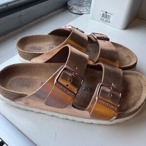 Birkenstock Copper Metallic Sandals